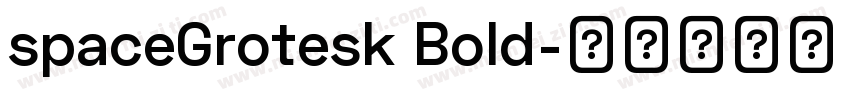 spaceGrotesk Bold字体转换